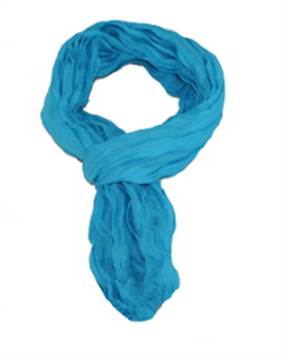Ensfarvede tørklæder i lys blå farve